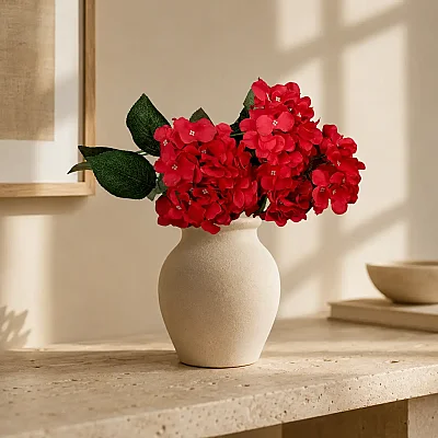 Yapay Menekşe Çiçeği Kırmızı 47CM (AK.BG0121-K) - 1