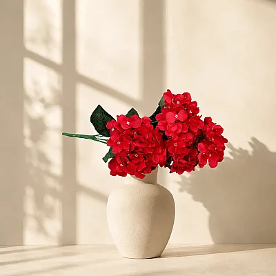 Yapay Menekşe Çiçeği Kırmızı 47CM (AK.BG0121-K) - 4