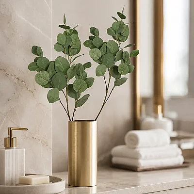 Yaprak Dalı Green Yapay Çiçek 28*80*10 cm (AK.JZ0001) - 4