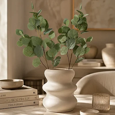 Yaprak Dalı Green Yapay Çiçek 28*80*10 cm (AK.JZ0001) - 5