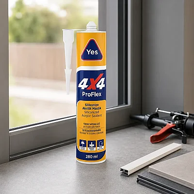 Yes 4*4 Proflex Akrilik Mastik 280ML Antrasit (TUT806) - 1