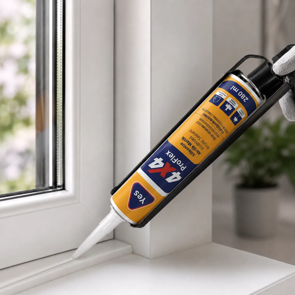 Yes 4*4 Proflex Akrilik Mastik 280ML Beyaz (TUT805) - 1