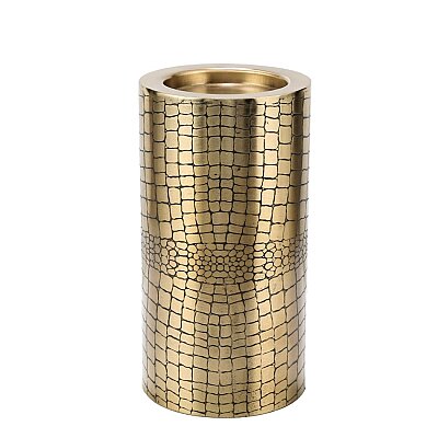 Yılan Desenli Mumluk 12*12*23 cm (AK.IV0166) - Vitale