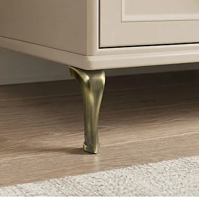 Yılmaz Merkür 16 cm Ayak Antik Sarı Metal Mobilya Ayağı (Y-843-16-94) - 1
