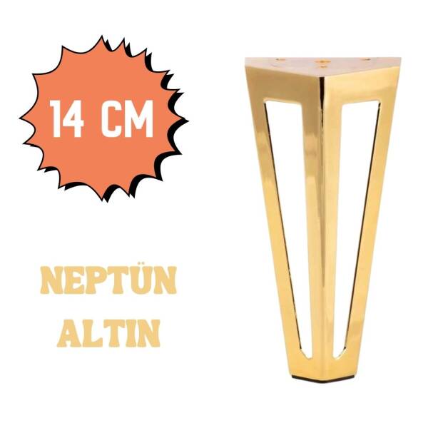 Yılmaz Neptün Ayak 14 cm Altın Renk Metal Mobilya Ayağı (Y-836-14-05) - 1