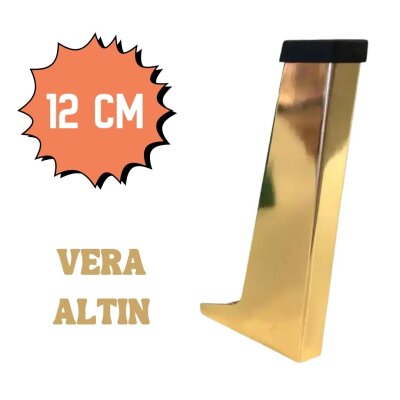 Yılmaz Vera Dekoratif Mobilya Ayağı Altın Rengi 12 cm (Y-1518-12-05) - Yılmaz
