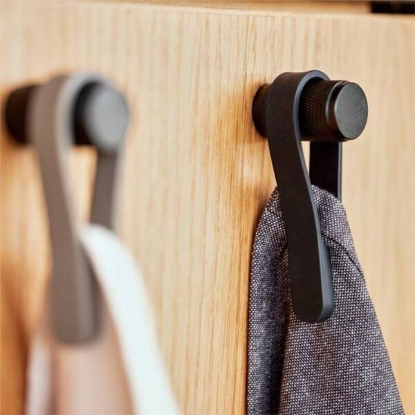 Zone Denmark Döngü Mıknatıslı Havlu Askısı 2 Adet Siyah (ZD 27920) - 1