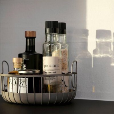 Zone Denmark Inu Masa Üstü Tel Sepet Kahverengi 22x8 cm (ZD 33563) - Zone Denmark