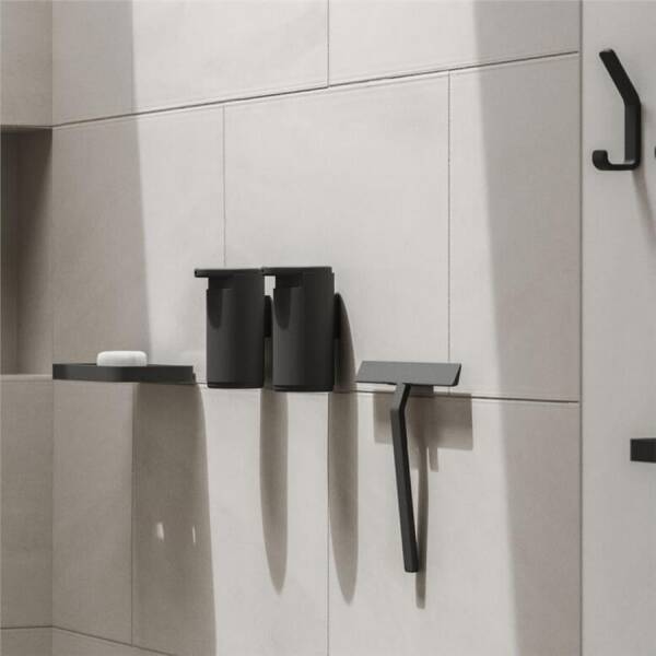 Zone Denmark Rim Dikdörtgen Duş Rafı Siyah 22x11x2 cm (ZD 14635) - 1