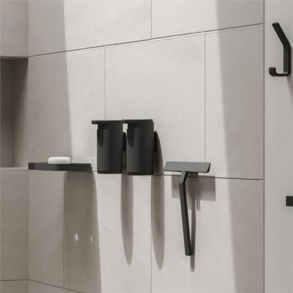 Zone Denmark Rim Duvara Monte Sıvı Sabunluk Siyah 200 ml (ZD 14645) - 1