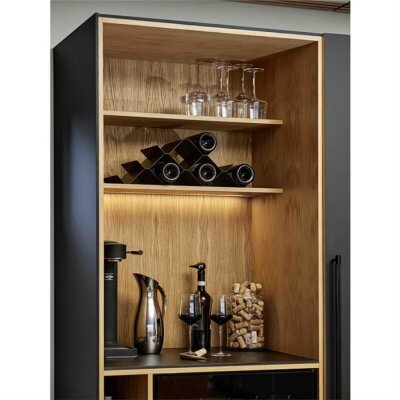 Zone Denmark Rocks Piramit Şarap Rafı Siyah 51x20x17 cm (ZD 26657) - Zone Denmark (1)