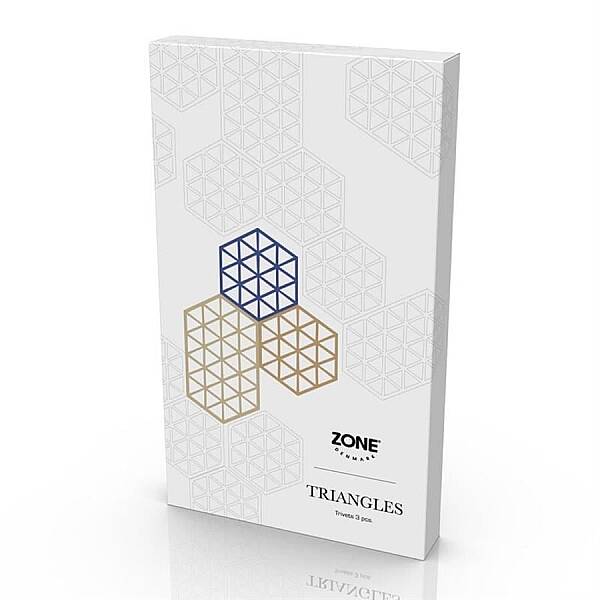 Zone Denmark Triangles Tencere Altlığı 3Lü Çok Renkli 16x14x0.9 cm (ZD 32706) - 2