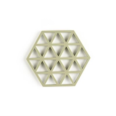 Zone Denmark Üçgen Dekorlu Tencere Altlığı Matcha Yeşili 16*14 cm (ZD 31604) - Zone Denmark