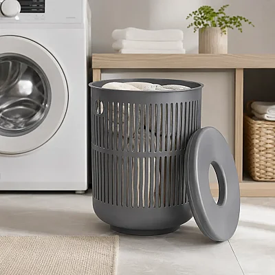 Zone Denmark Ume Çamaşır Sepeti 60 L Gri (ZD 26526) - 4