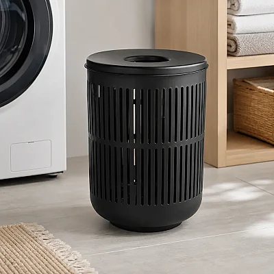 Zone Denmark Ume Çamaşır Sepeti 60 L Siyah (ZD 26523) - 5