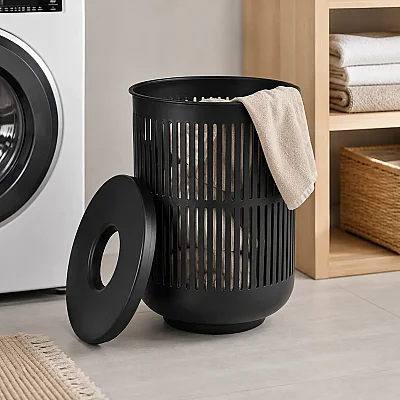 Zone Denmark Ume Çamaşır Sepeti 60 L Siyah (ZD 26523) - 4