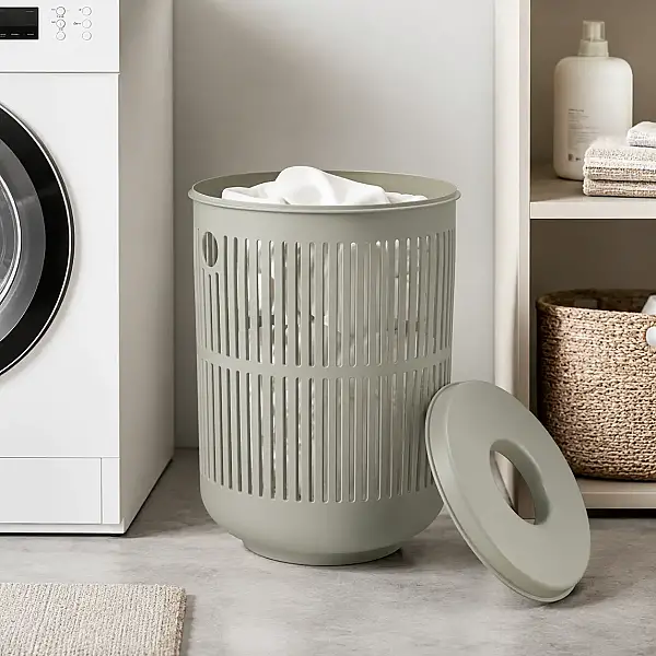 Zone Denmark Ume Çamaşır Sepeti 60 Lt Haki Yeşili (ZD 26528) - 4