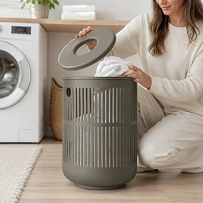 Zone Denmark Ume Çamaşır Sepeti 60 Lt Koyu Gri (ZD 26529) - 1