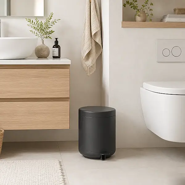 Zone Denmark Ume Pedallı Çöp Kovası 4 L Siyah (ZD 330405) - 1
